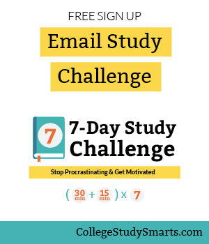 Free 7-Day College Study Challenge | Stop procrastinating and get motivated to study