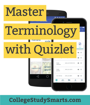 Master Terminology with Quizlet