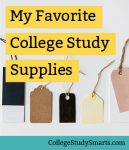 A few of my favorite college study supplies